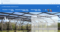 Desktop Screenshot of aaffordablealuminum.com