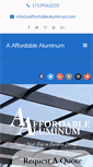 Mobile Screenshot of aaffordablealuminum.com
